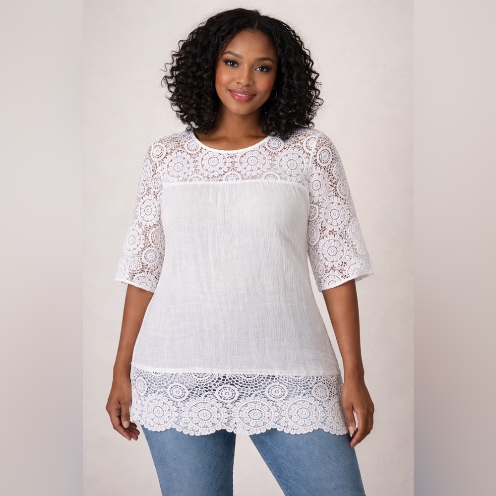 White Lace Top Cottagecore Festival Boho